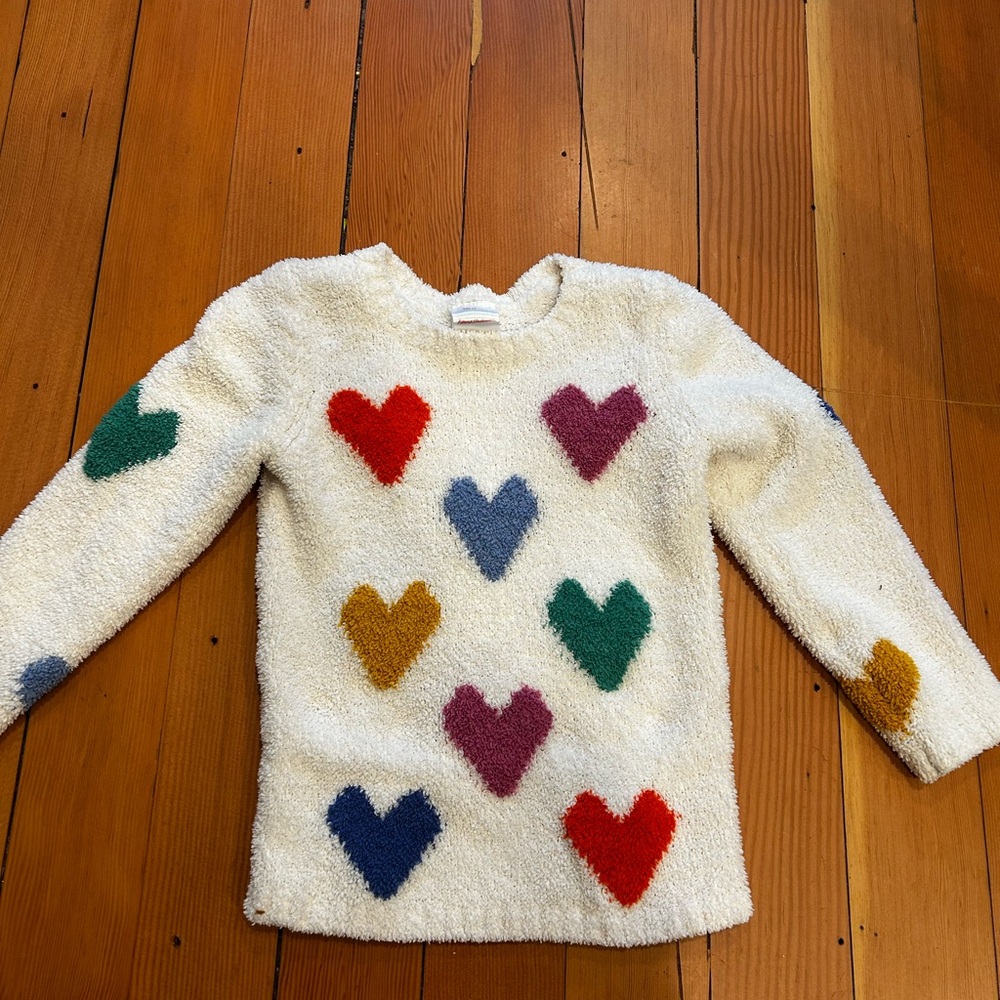 Hanna Anderson Heart Pattern Toddler Sweater